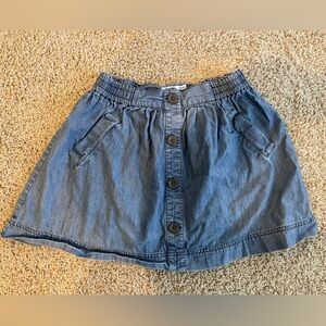 Boden Johnnie b lightweight denim buttoned skirt w/ pockets! Size 13-14y